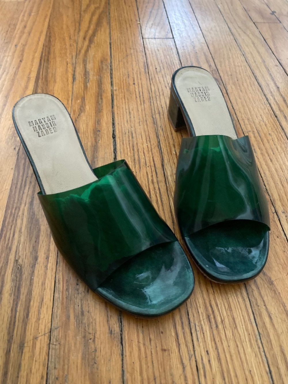 Green Maryam Nassir Zadeh heels